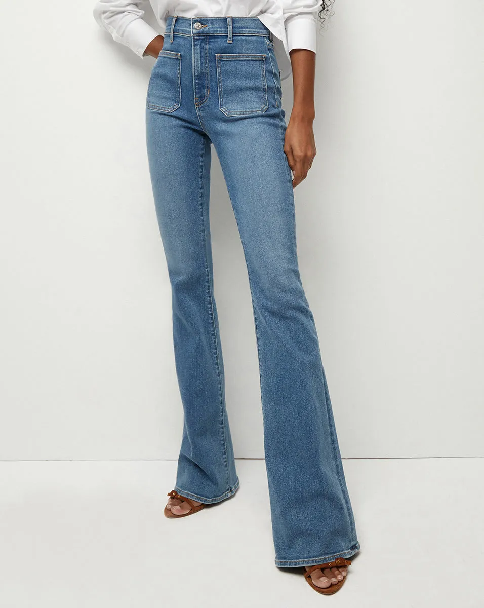 Beverly Skinny-Flare Jean | Patch Pockets sold by Veronica Beard product image thumbnail 2