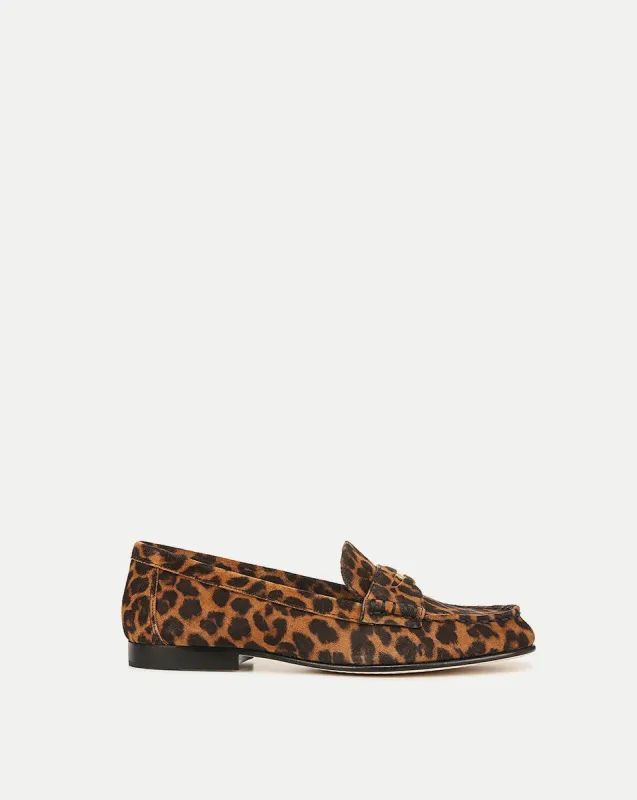 Penny Leopard Suede Loafer sold by Veronica Beard