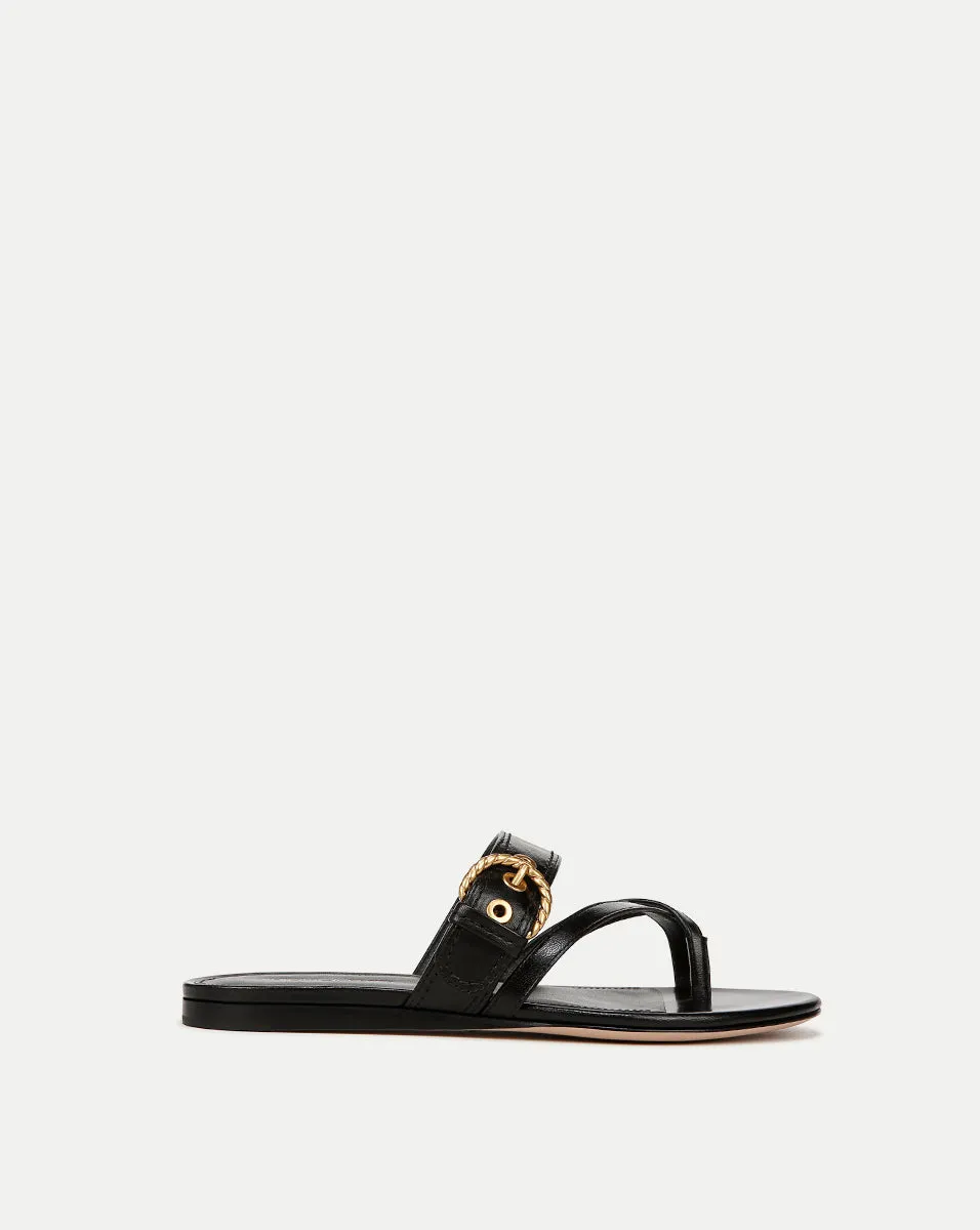 Salva Leather Crisscross Sandal sold by Veronica Beard