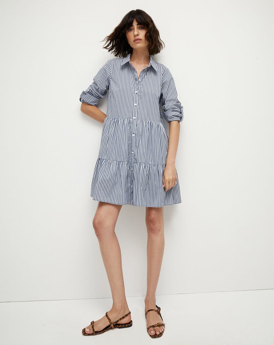 Jemila Striped Shirtdress sold by Veronica Beard
