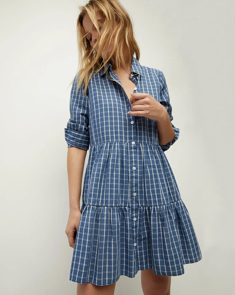 Jemila Plaid Cotton Shirtdress sold by Veronica Beard