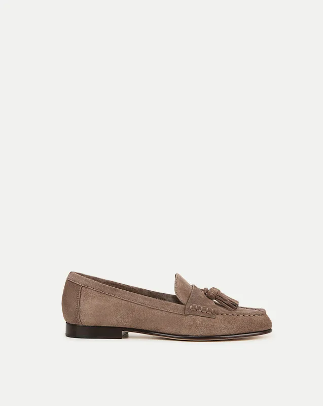 Penny Suede Tassel Loafer sold by Veronica Beard
