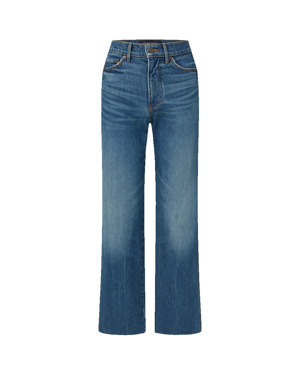 Dylan Raw Hem Straight-Leg Jean sold by Veronica Beard product image thumbnail 5
