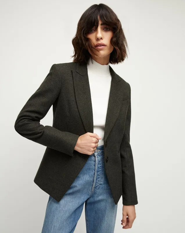 Somner Herringbone Dickey Jacket sold by Veronica Beard