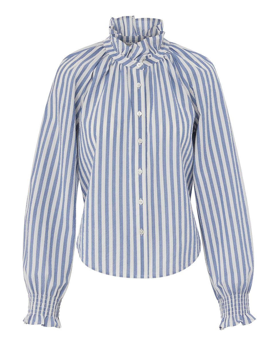 Calisto Seersucker Shirt sold by Veronica Beard product image thumbnail 5