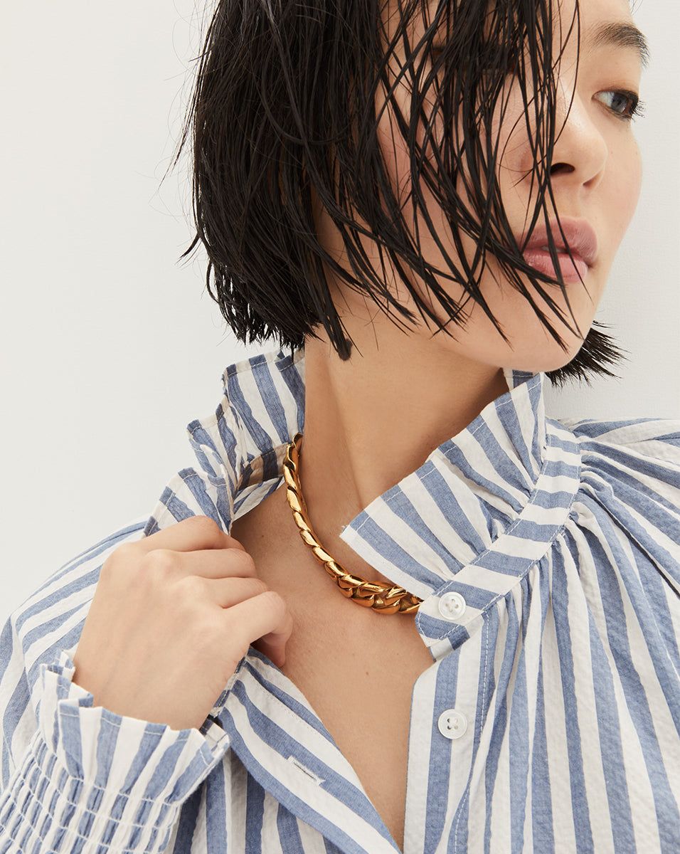 Calisto Seersucker Shirt sold by Veronica Beard product image thumbnail 3