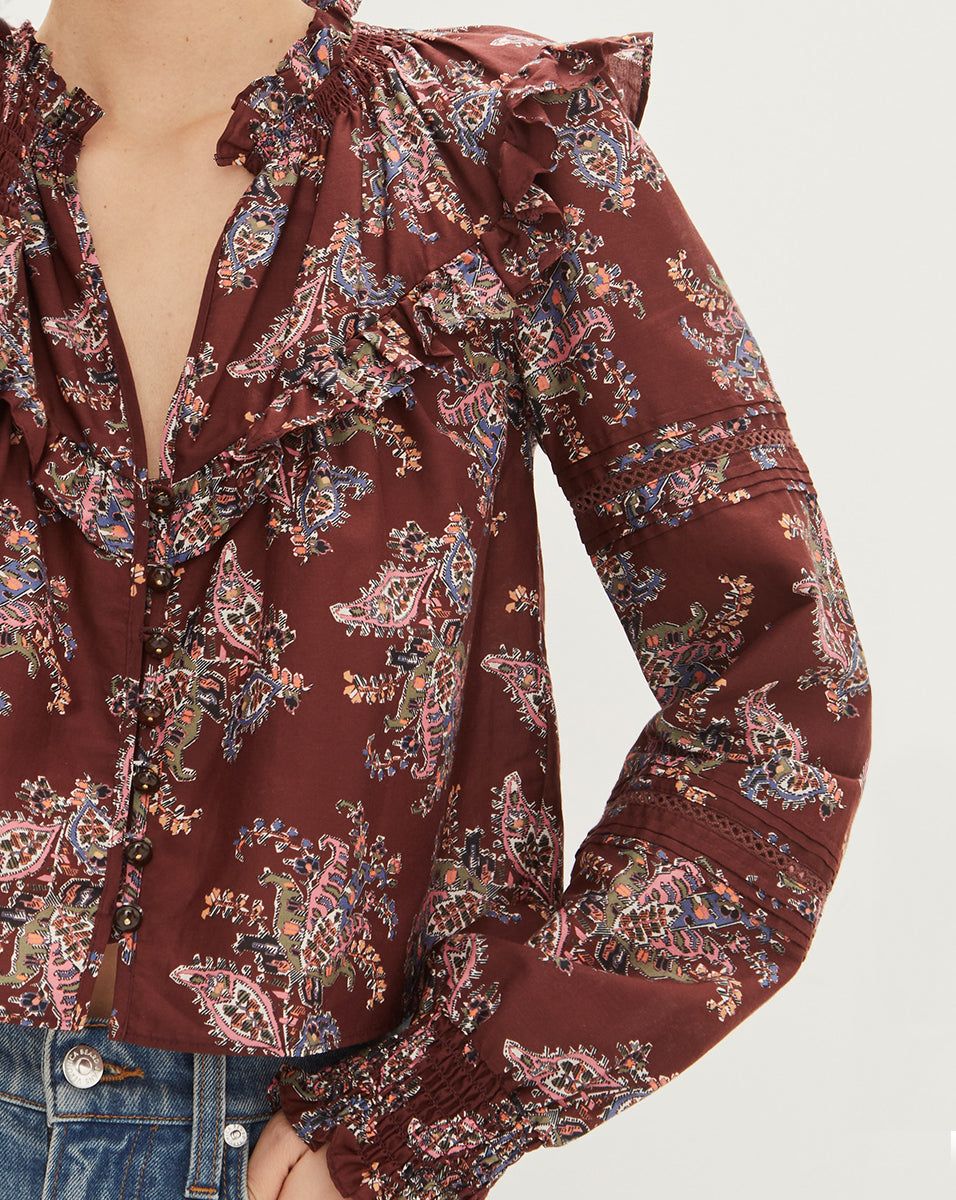 Hopkins Paisley Top sold by Veronica Beard product image thumbnail 3