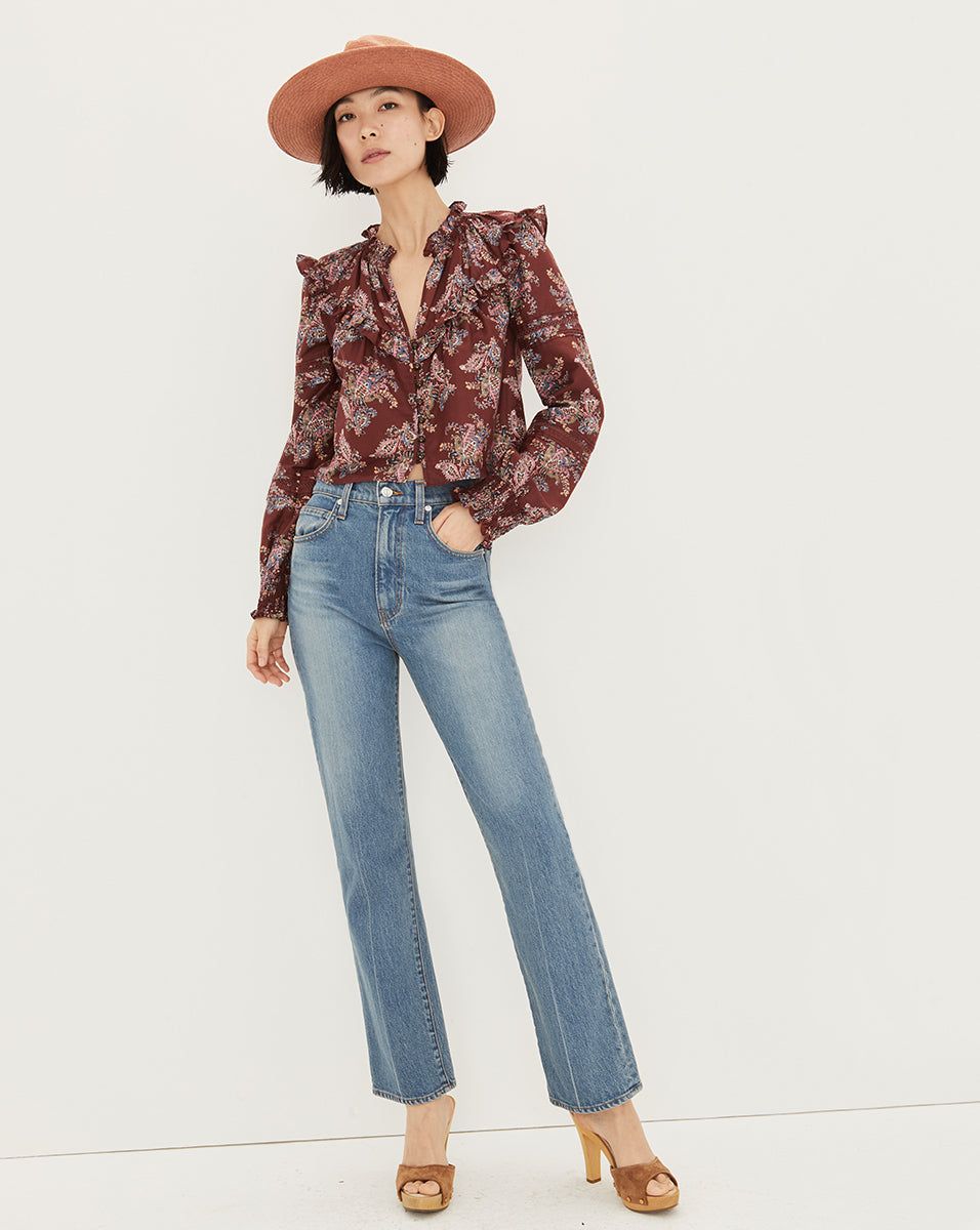 Hopkins Paisley Top sold by Veronica Beard product image thumbnail 2