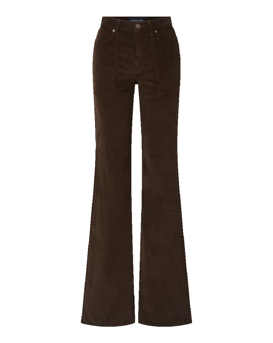 Crosbie Corduroy Slim Wide-Leg Pant sold by Veronica Beard product image thumbnail 5