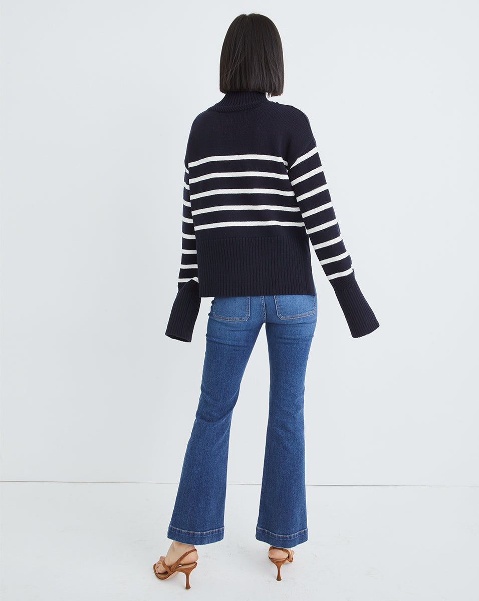 Carson Kick-Flare Jean | Patch Pockets sold by Veronica Beard product image thumbnail 3