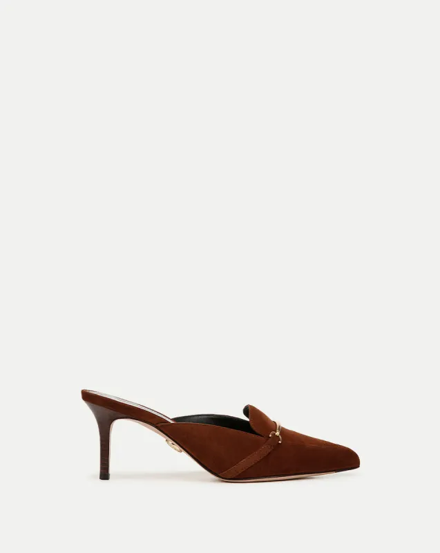 Leslie Suede Mule sold by Veronica Beard