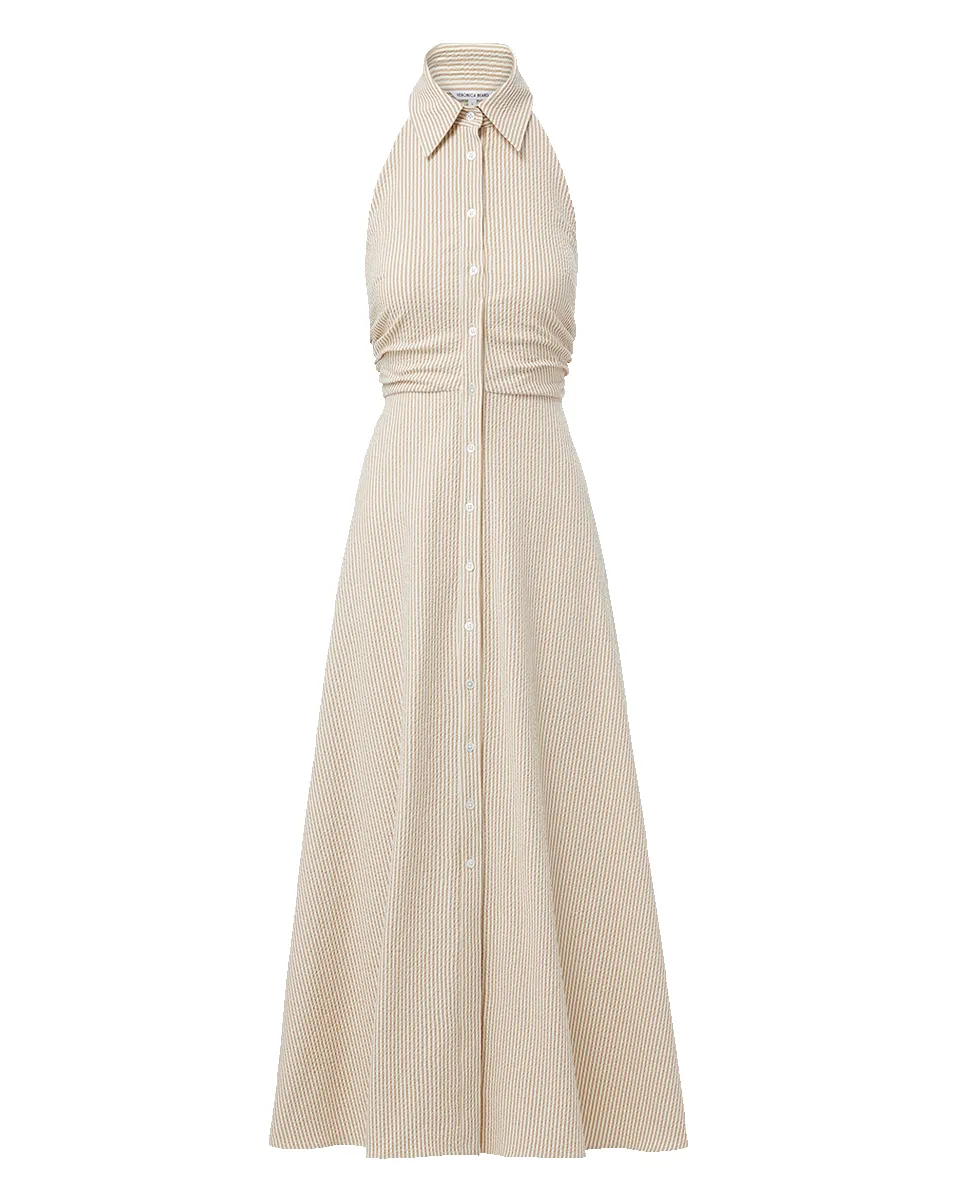 Mackey Seersucker Halter Dress sold by Veronica Beard product image thumbnail 4