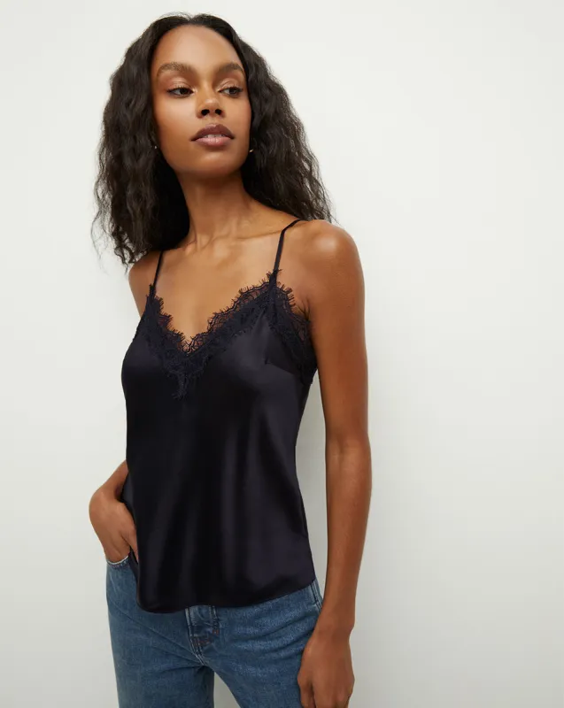 Ciarlo Lace-Trim Top sold by Veronica Beard