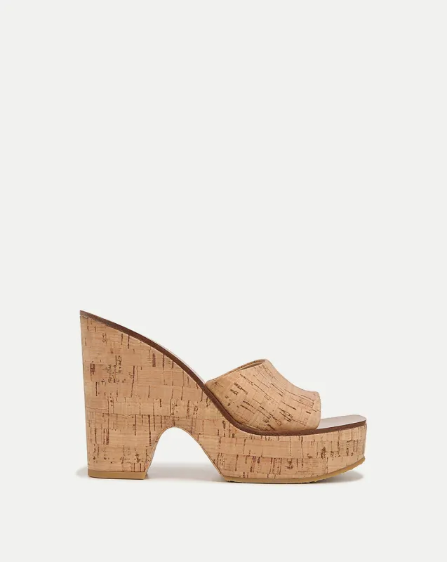 Paulita Cork Wedge Sandal sold by Veronica Beard