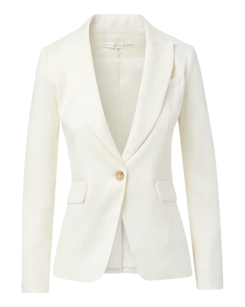 Cutaway Linen Dickey Jacket sold by Veronica Beard product image thumbnail 4
