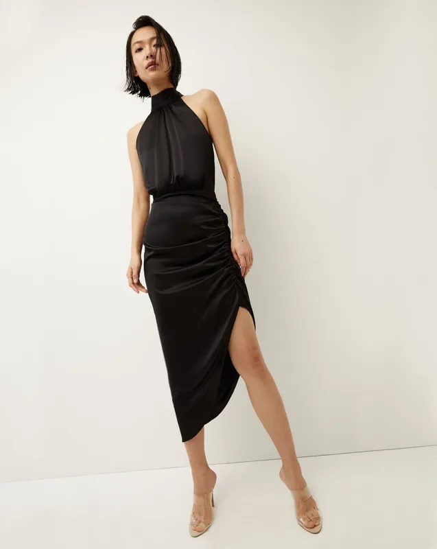 Gabriella Silk Halter Dress sold by Veronica Beard