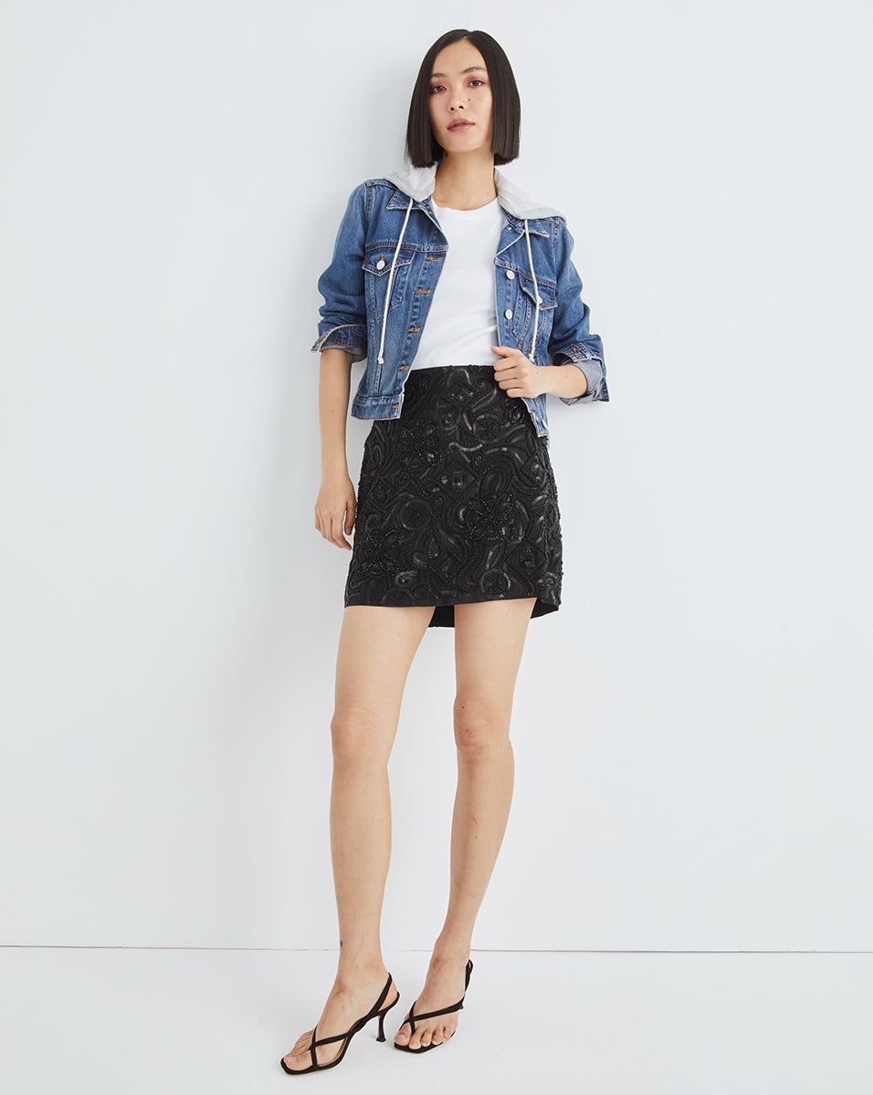 Cara Jean Jacket | Removable Hood sold by Veronica Beard product image thumbnail 2