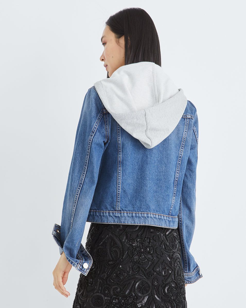 Cara Jean Jacket | Removable Hood sold by Veronica Beard product image thumbnail 4