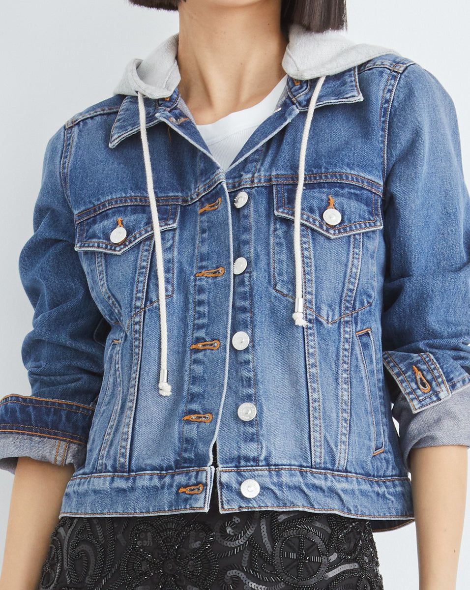 Cara Jean Jacket | Removable Hood sold by Veronica Beard product image thumbnail 3