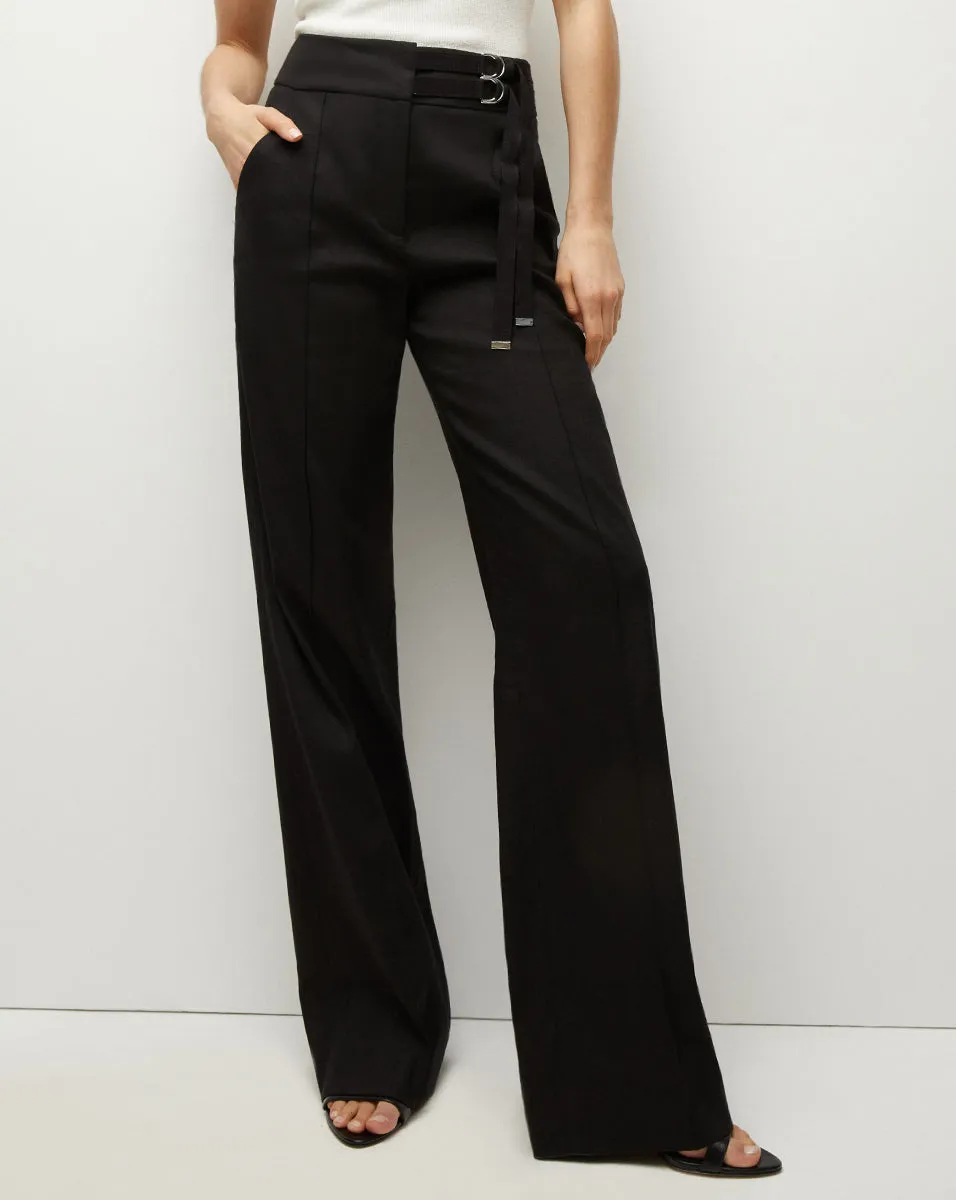 Cruz Stretch-Linen Pants sold by Veronica Beard product image thumbnail 2