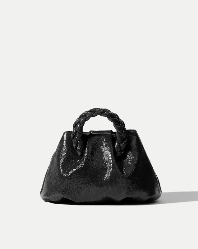 Black Gloss Bombon Bag made by Veronica Beard
