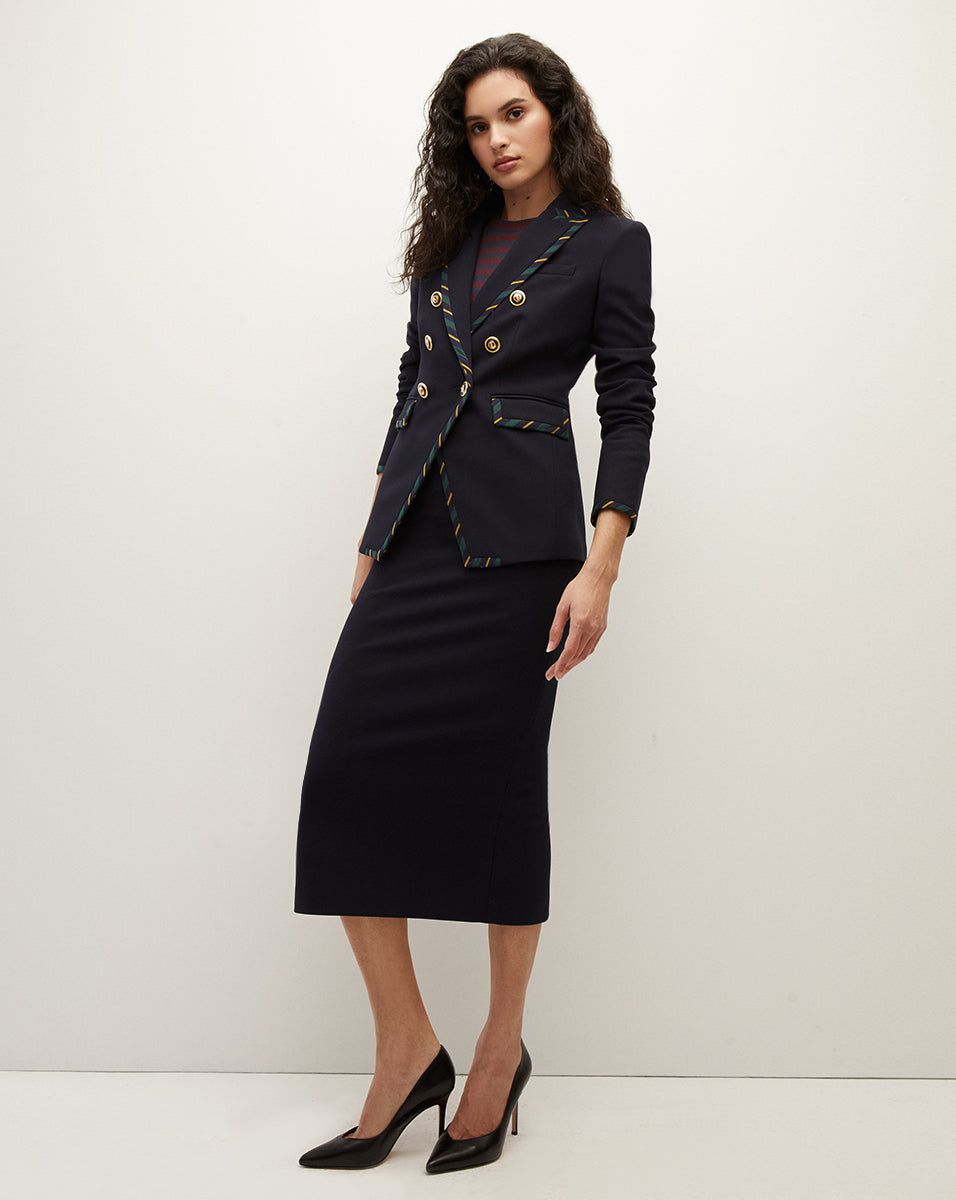 Miller Striped Piping Dickey Jacket sold by Veronica Beard product image thumbnail 2