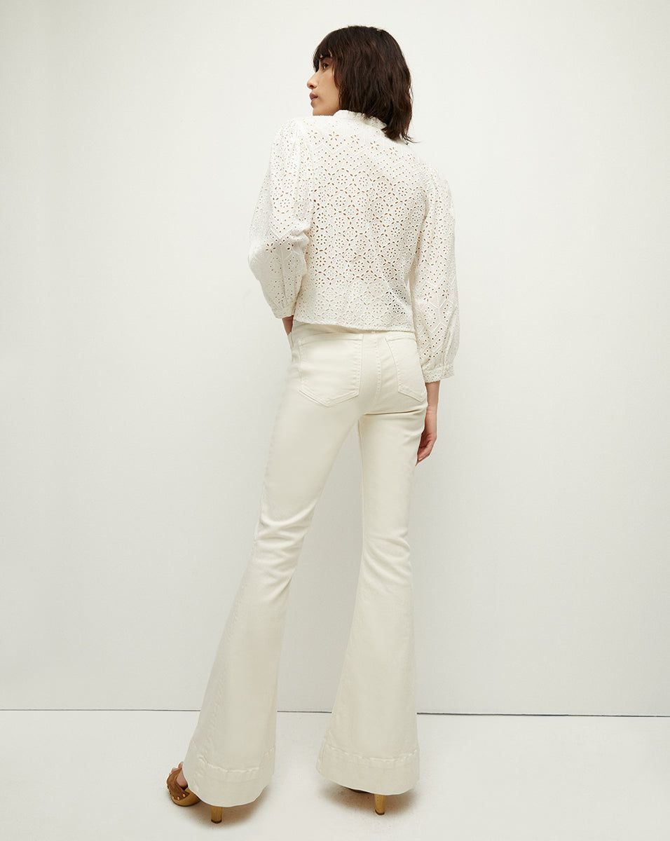 Vitale Eyelet Top sold by Veronica Beard product image thumbnail 3