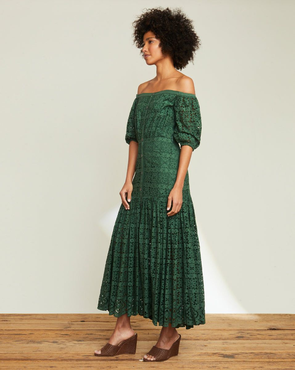 Cali Eyelet Dress sold by Veronica Beard product image thumbnail 4