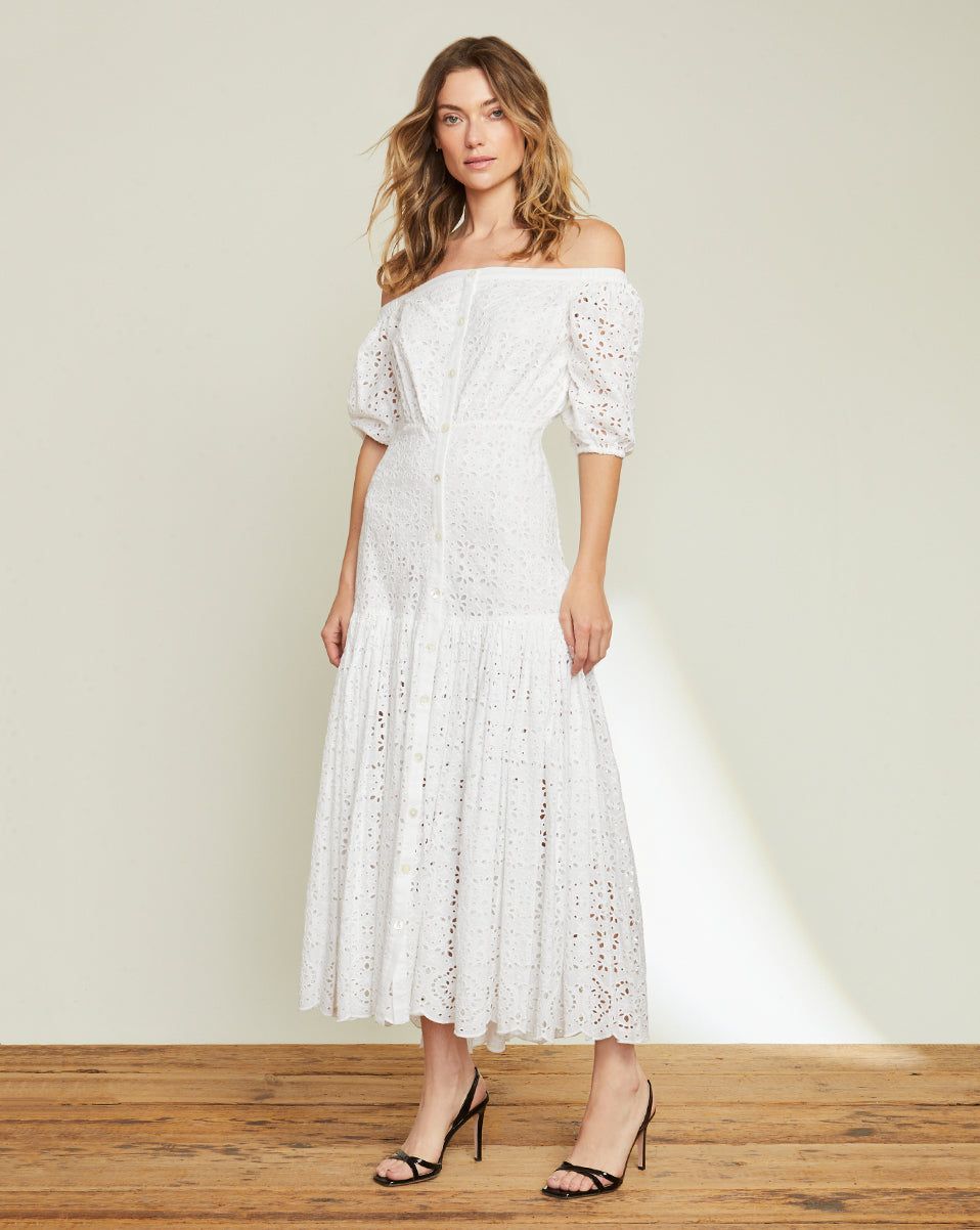 Cali Eyelet Dress sold by Veronica Beard