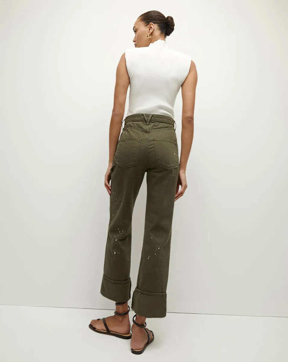 Dylan Cuffed Straight-Leg Jean sold by Veronica Beard product image thumbnail 5