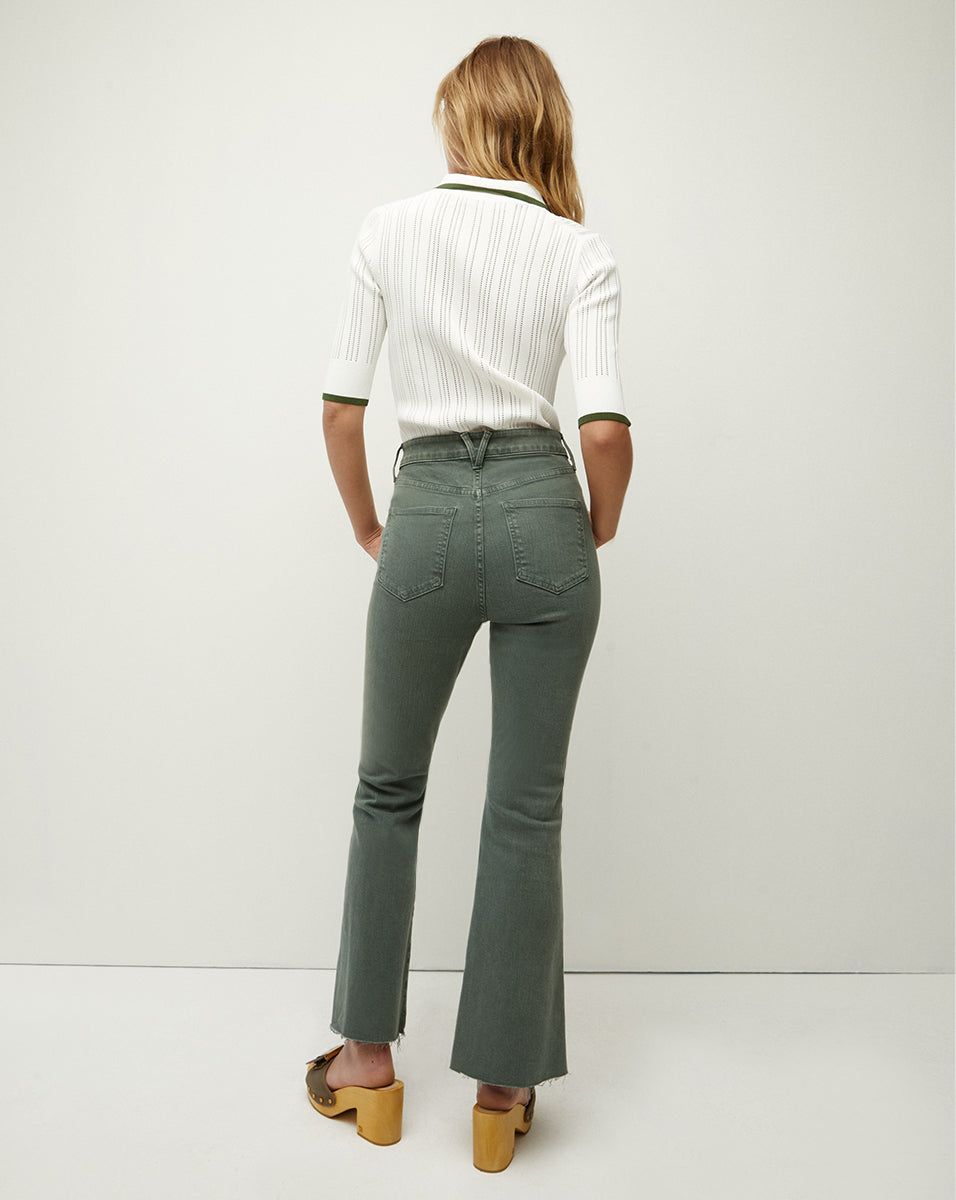 Carson Kick-Flare Jean | Raw Hem sold by Veronica Beard product image thumbnail 4