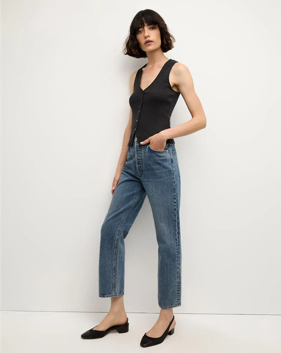 Hoorne Button-Down Tank Top sold by Veronica Beard product image thumbnail 2