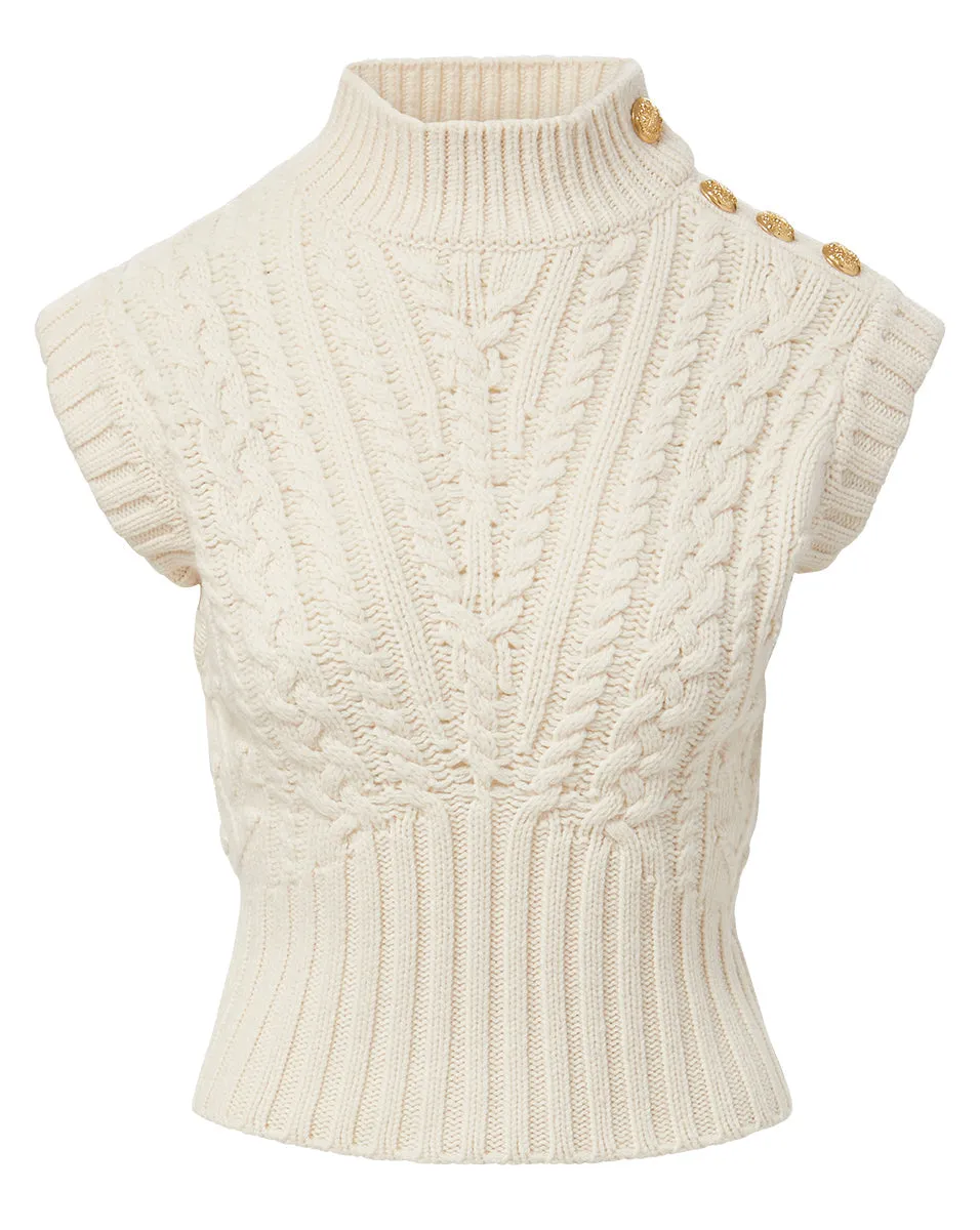 Holton Lambswool Knit Vest sold by Veronica Beard product image thumbnail 5
