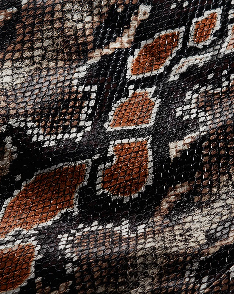 Fulham Python Vegan Leather Jacket sold by Veronica Beard product image thumbnail 4