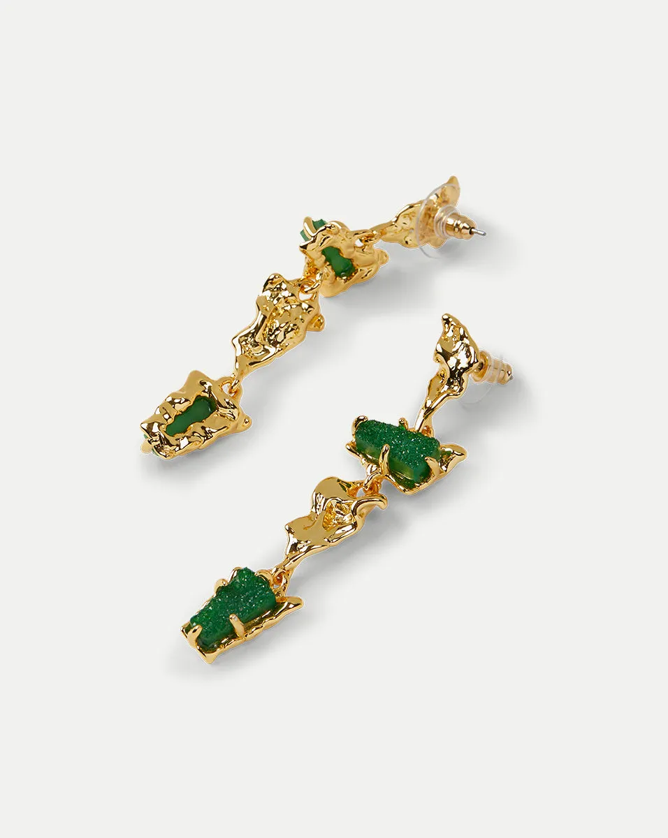 Druzy Linear Earrings sold by Veronica Beard product image thumbnail 2