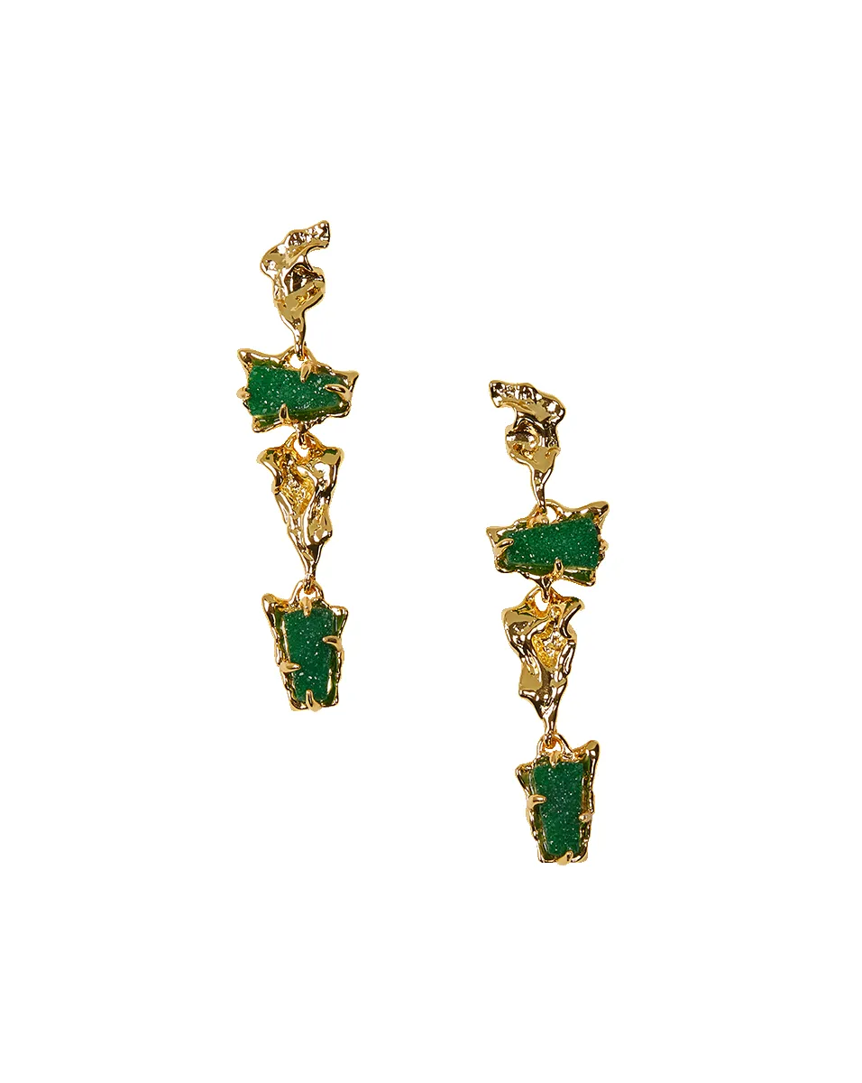 Druzy Linear Earrings sold by Veronica Beard product image thumbnail 4