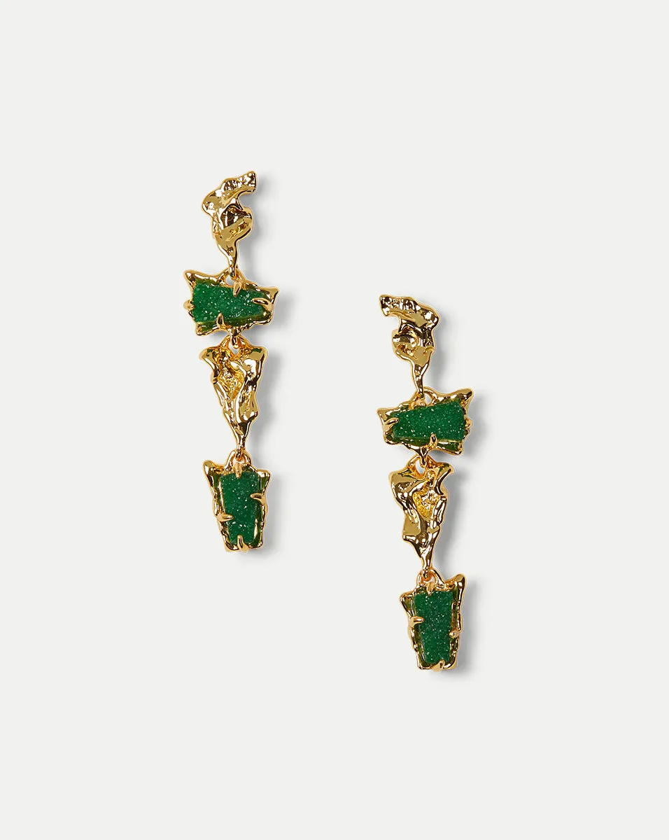 Druzy Linear Earrings sold by Veronica Beard