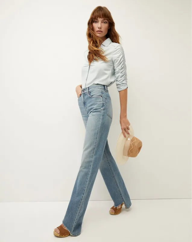 Dylan Straight-Leg Jean | Step Hem sold by Veronica Beard