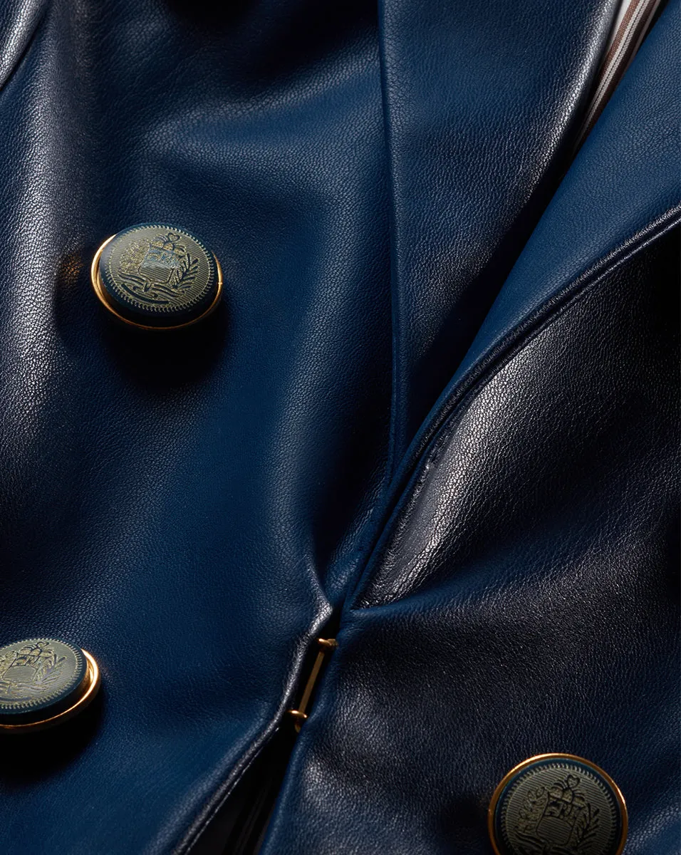 Beacon Vegan Leather Dickey Jacket sold by Veronica Beard product image thumbnail 3