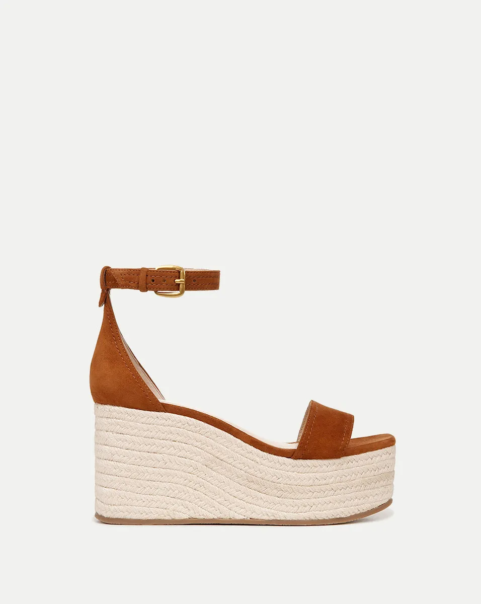 Gianna Raffia Wedge Sandal sold by Veronica Beard