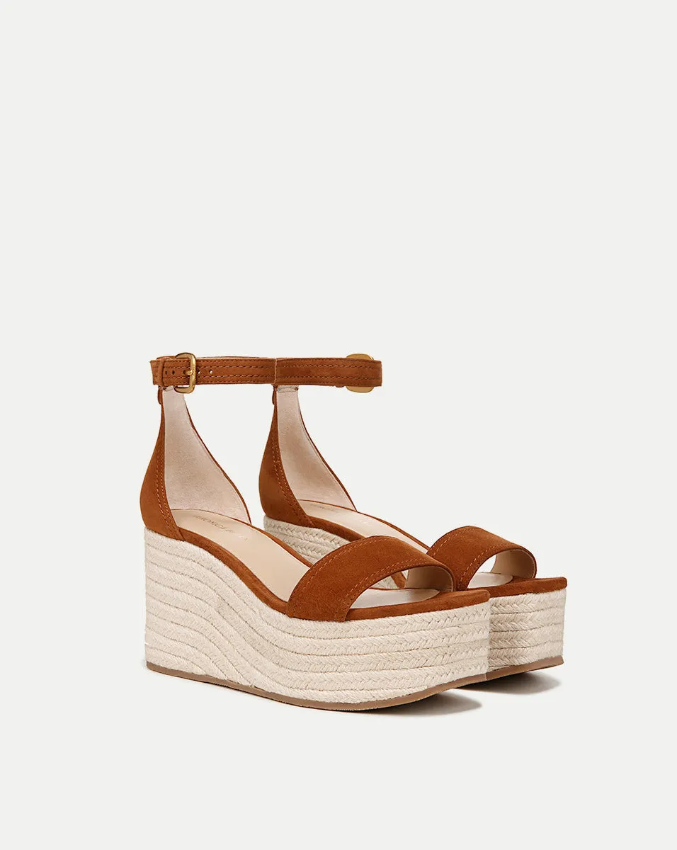 Gianna Raffia Wedge Sandal sold by Veronica Beard product image thumbnail 2