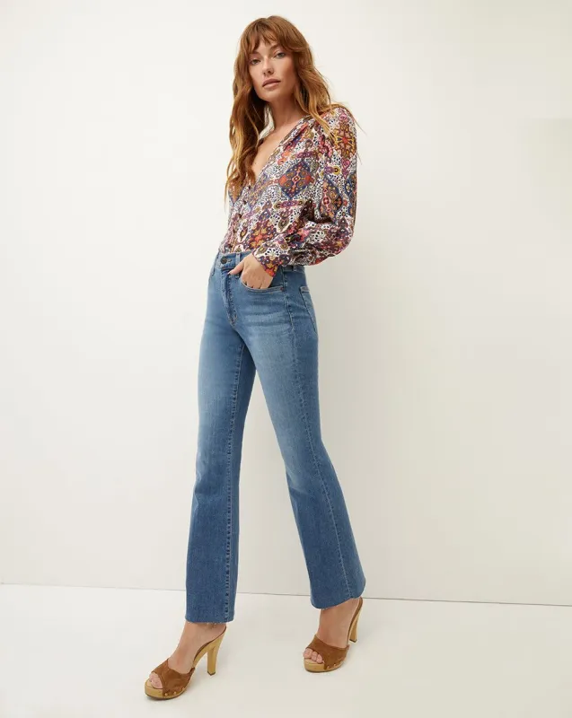 Leena Bootcut Jean | Raw Hem sold by Veronica Beard