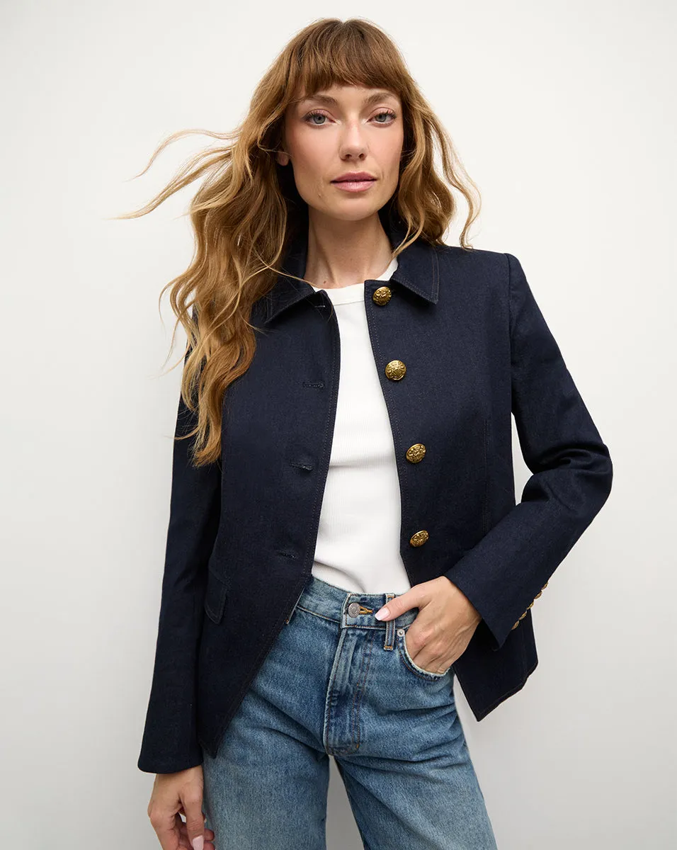 Aire Stretch-Cotton Dickey Jacket sold by Veronica Beard