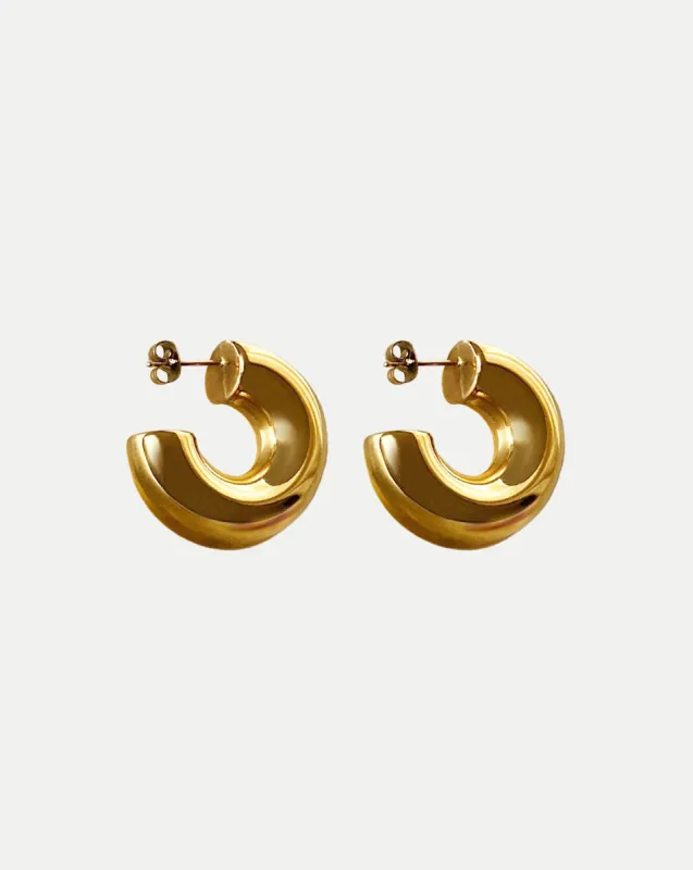 Gold Juliet Chubby Hoop 
Earrings sold by Veronica Beard