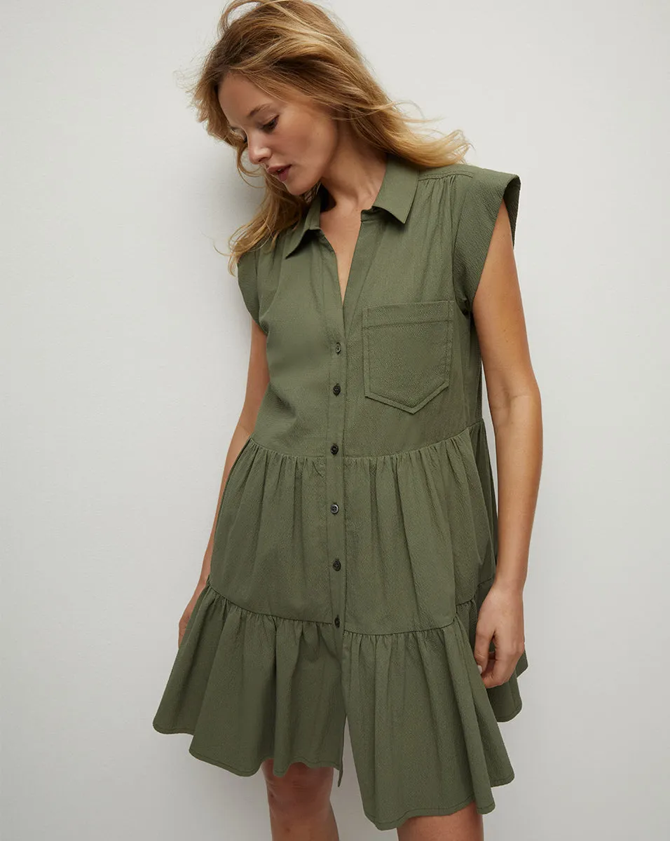 Trisha Cotton Shirtdress sold by Veronica Beard product image thumbnail 3