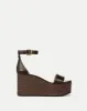 Gianna Raffia Wedge Sandal sold by Veronica Beard