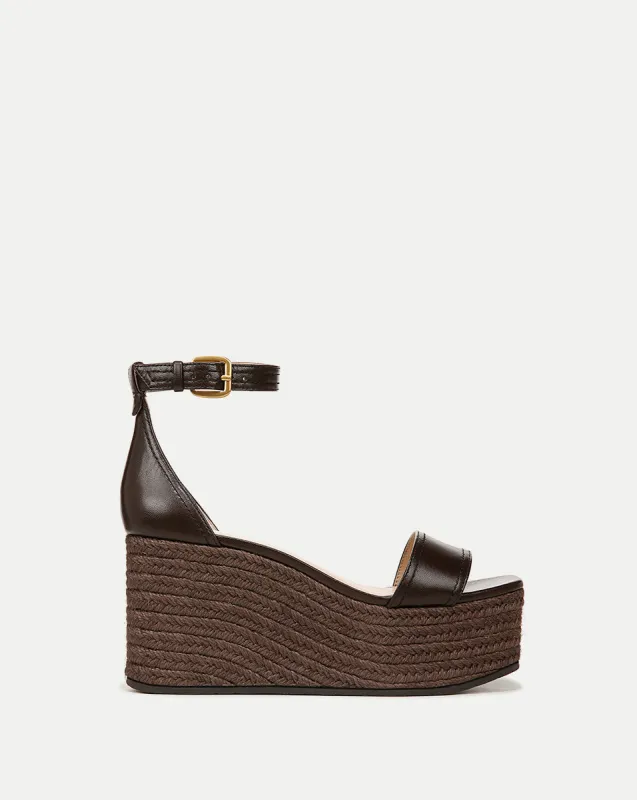 Gianna Raffia Wedge Sandal sold by Veronica Beard