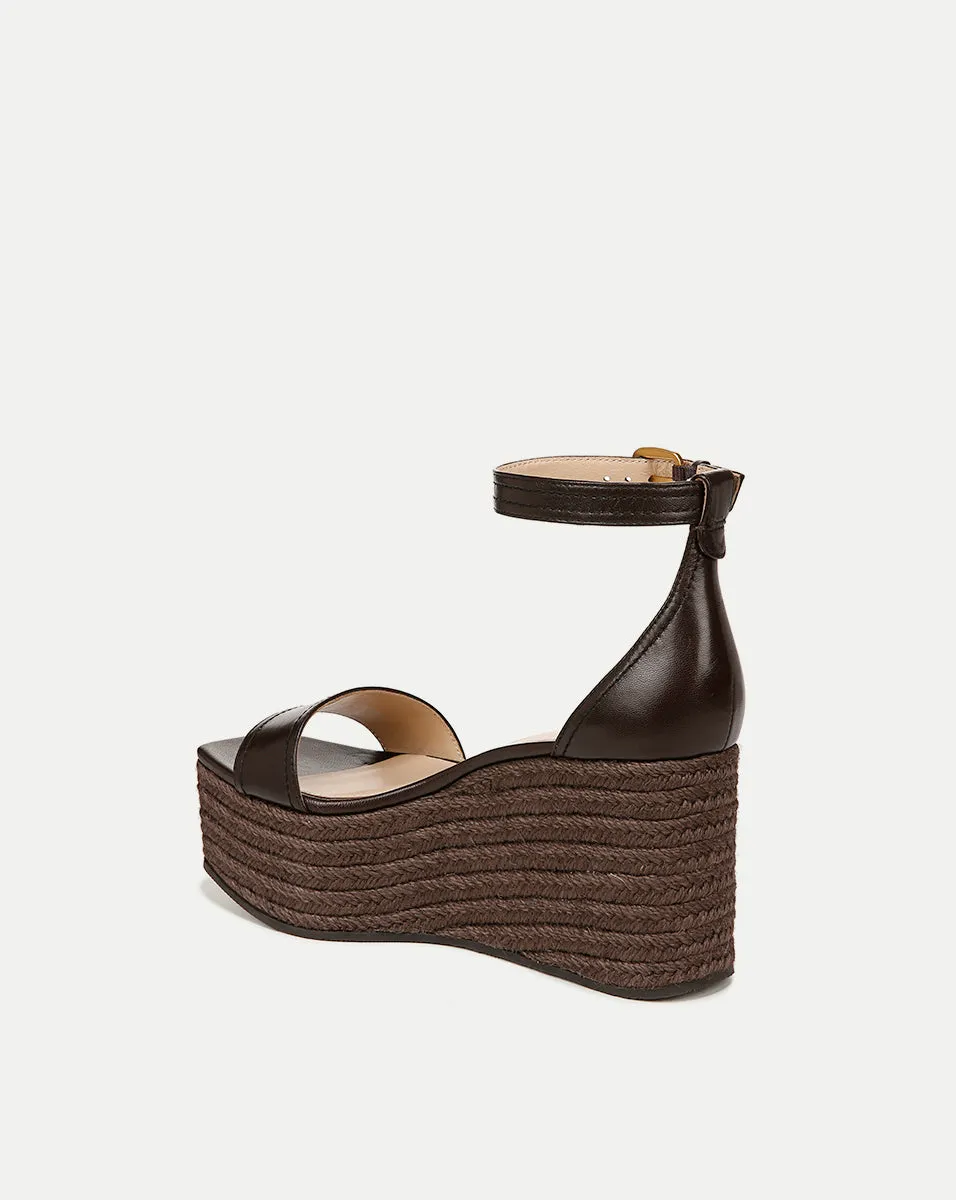 Gianna Raffia Wedge Sandal sold by Veronica Beard product image thumbnail 4