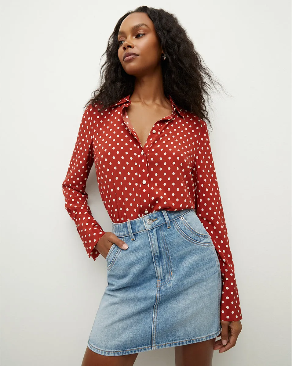 Monique Polka-Dot Shirt sold by Veronica Beard product image thumbnail 3