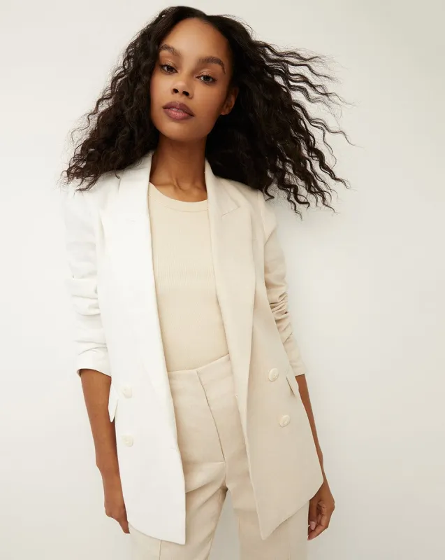 Braeton Linen Dickey Jacket sold by Veronica Beard